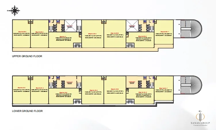 27 West Floor Plan - Lower & Upper Ground Floor