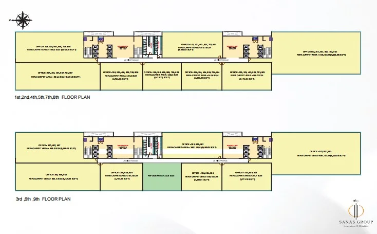 27 West Floor Plan - Typical Floors